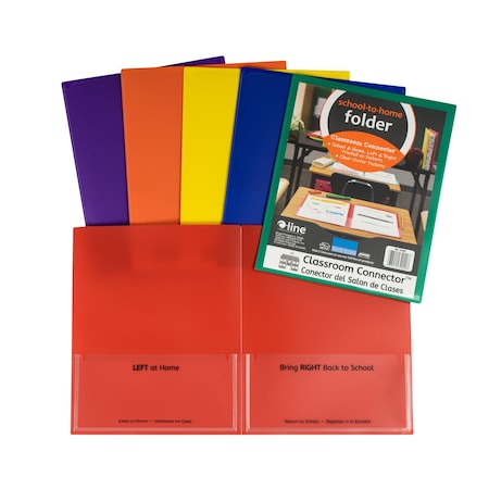 C-Line Products Classroom Connector Folders Color May Vary Set of 36 Folders, 36PK 32000-DS